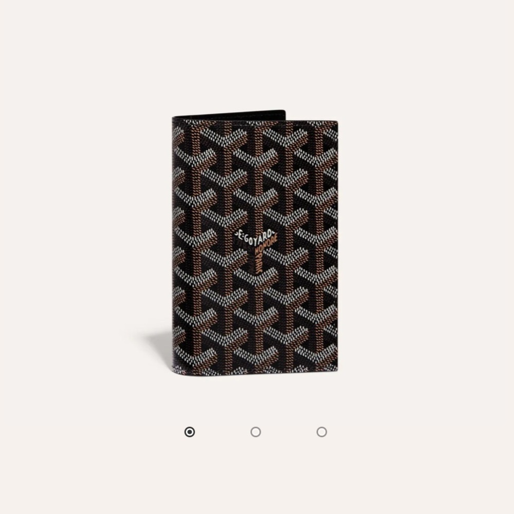 Goyard Grenelle Passport Cover in black